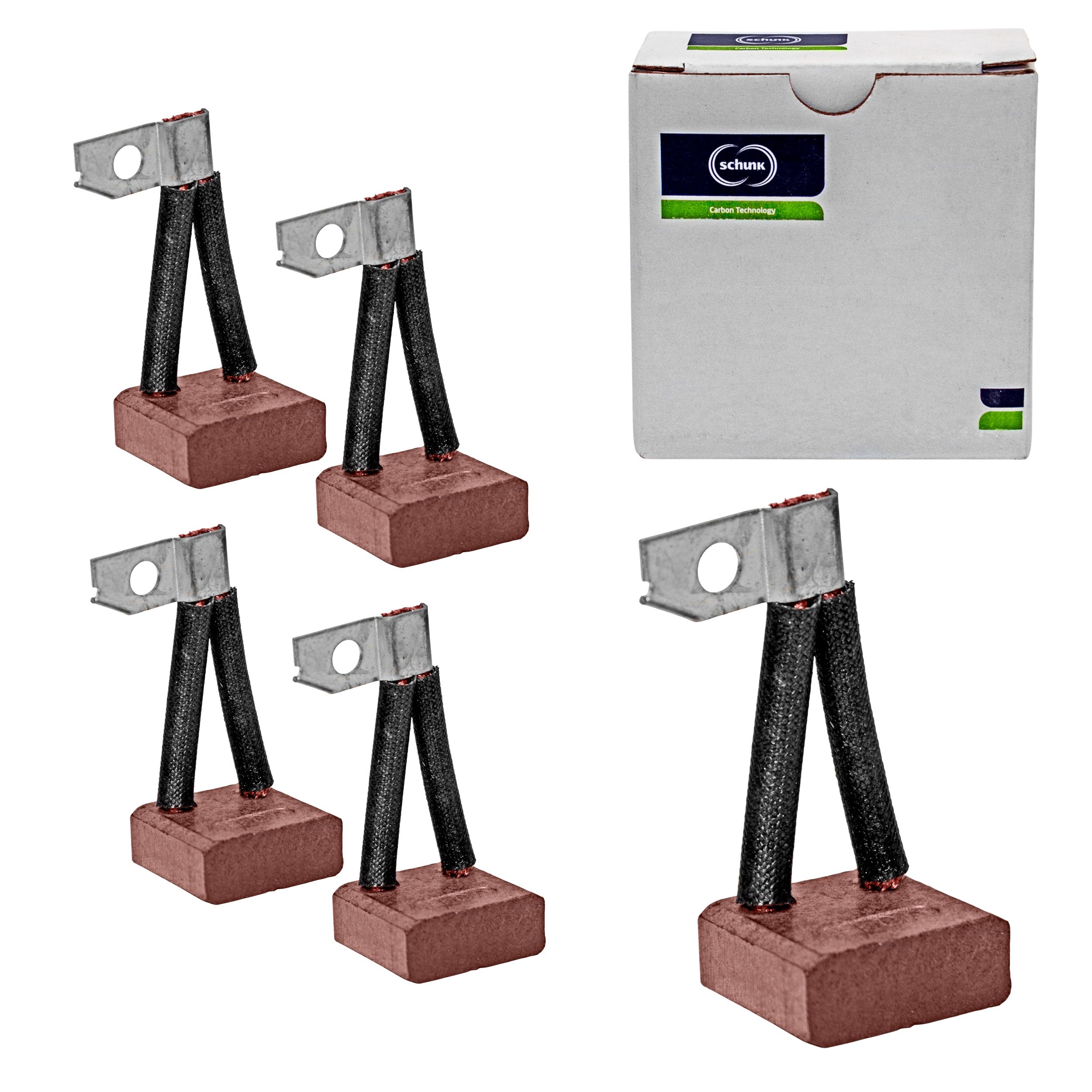 5 Carbones Para Marcha Bosch 358, 359 68-9116 Schunk (Elca)