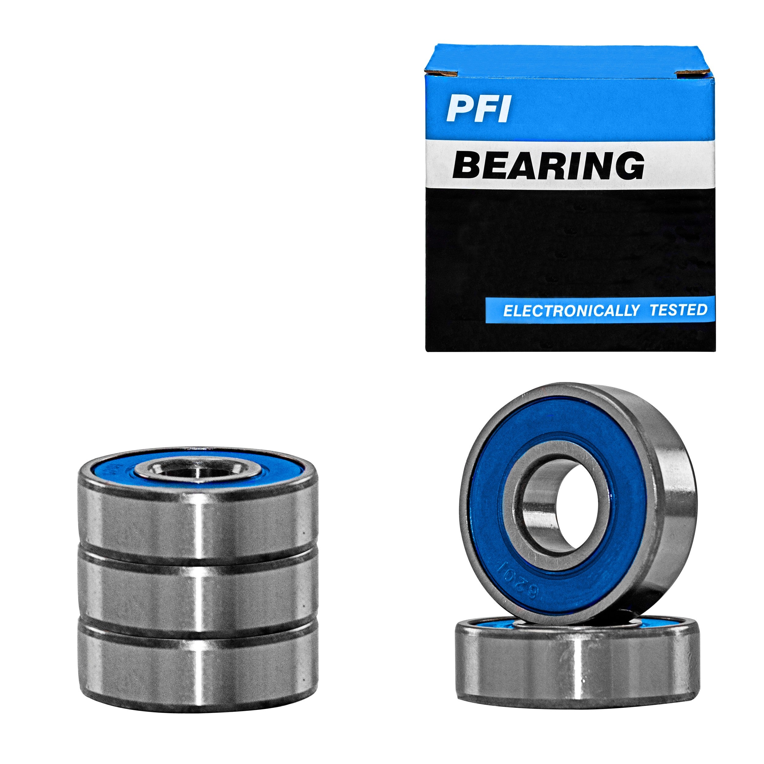 5 Baleros Pfi 6201-2rs Para Marcha Y Alternador 12x32x10mm