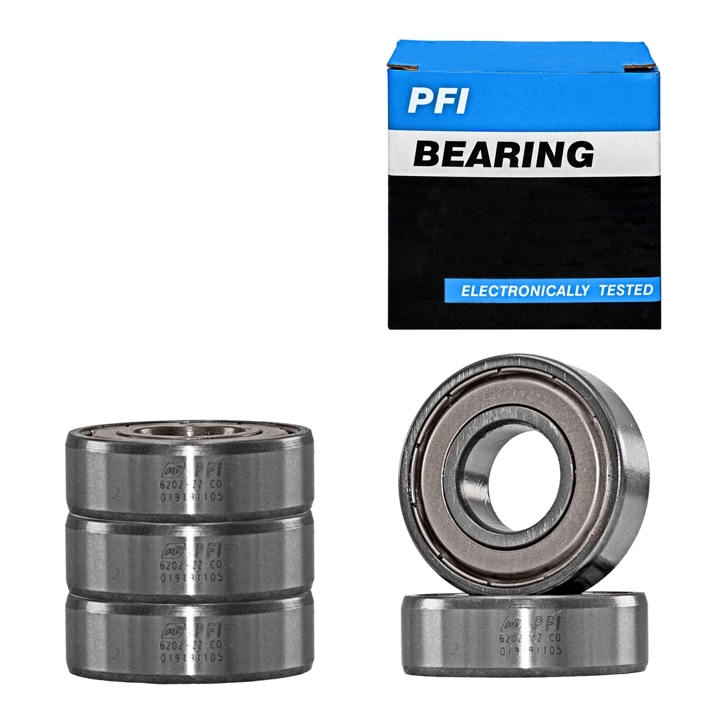 5 Baleros Pfi 6202-zz Para Marcha Y Alternador 15x35x11mm