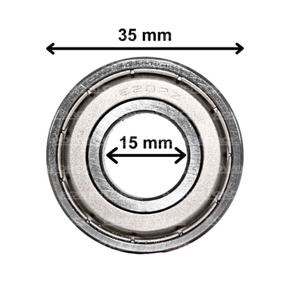 5 Baleros Pfi 6202-zz Para Marcha Y Alternador 15x35x11mm