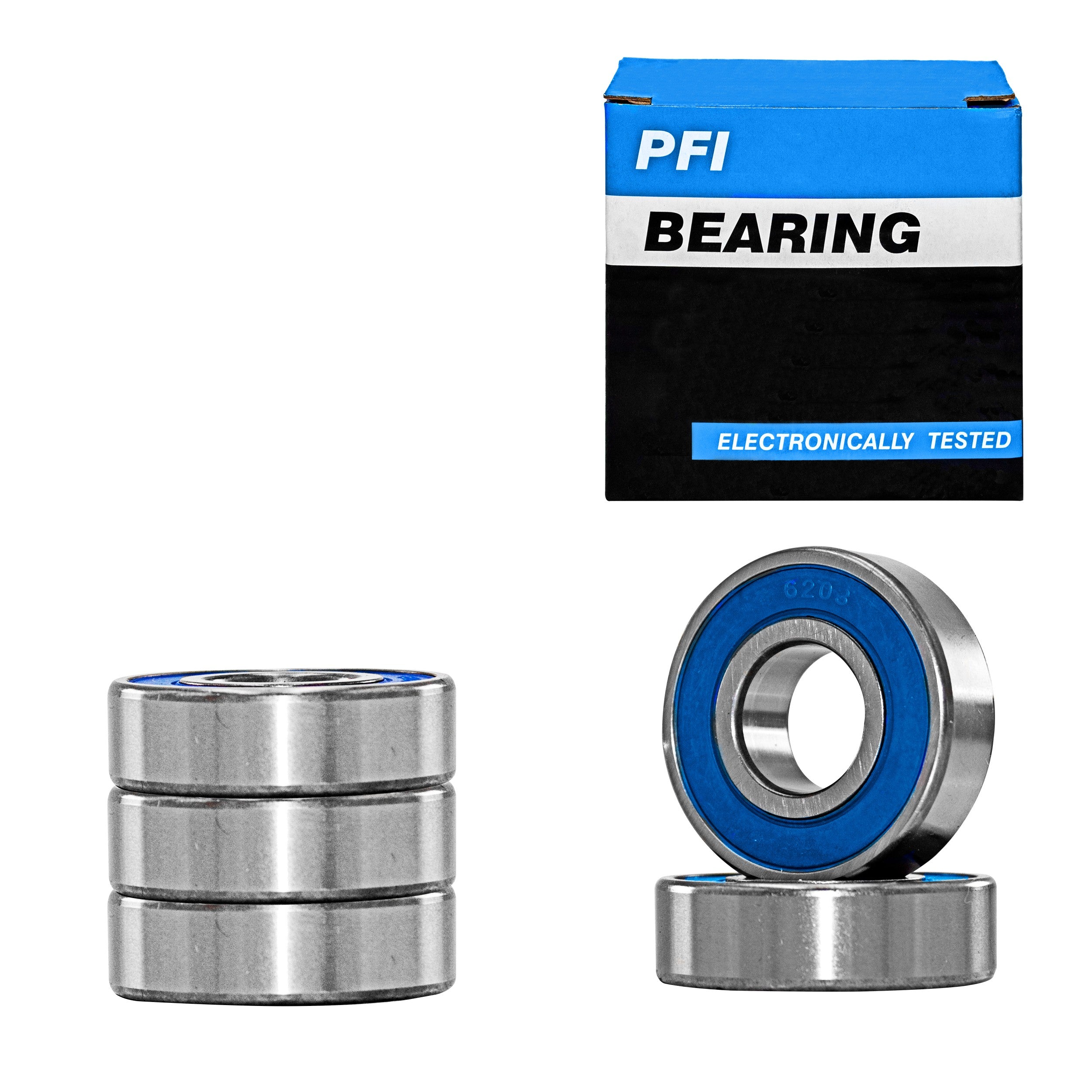 5 Baleros Pfi 6203-2rs Para Marcha Y Alternador 17x40x12mm