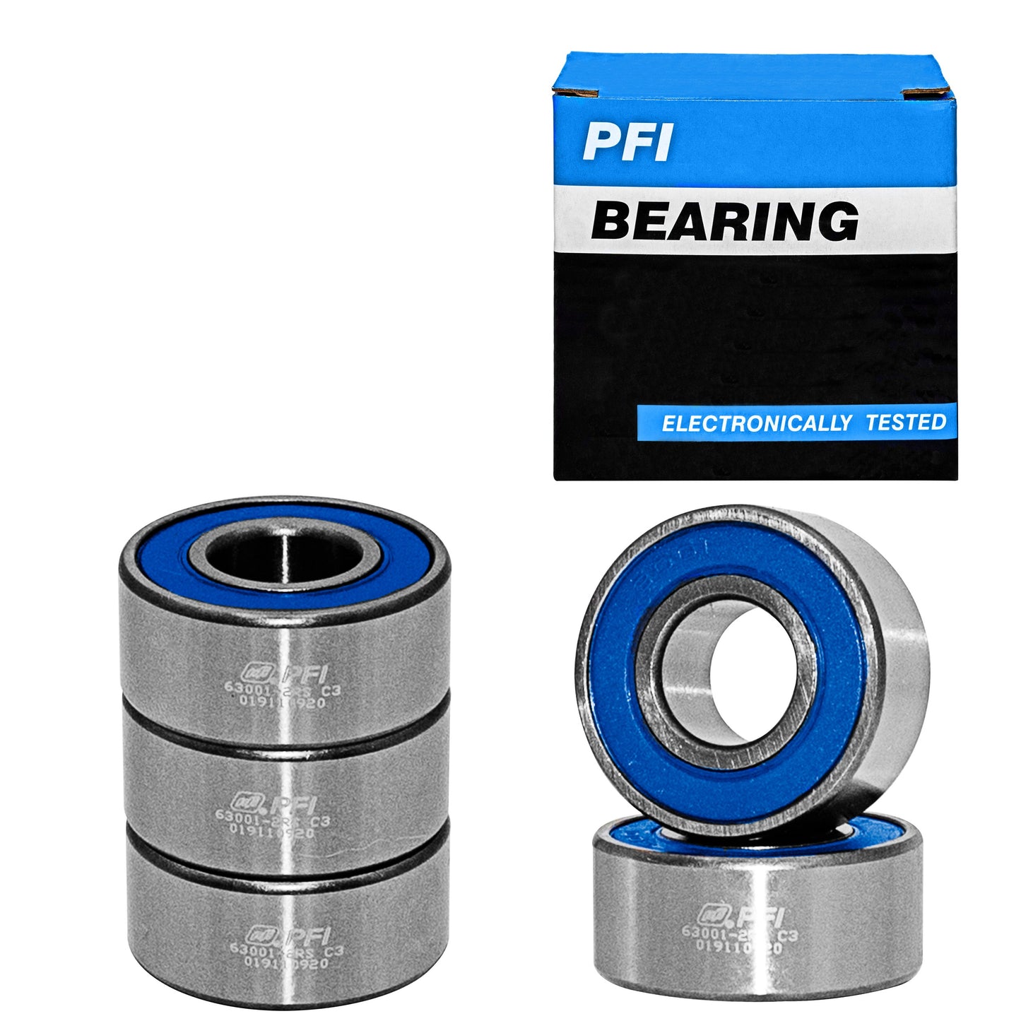 5 Baleros Pfi 63001-2rs Para Marcha Y Alternador 12x28x12mm
