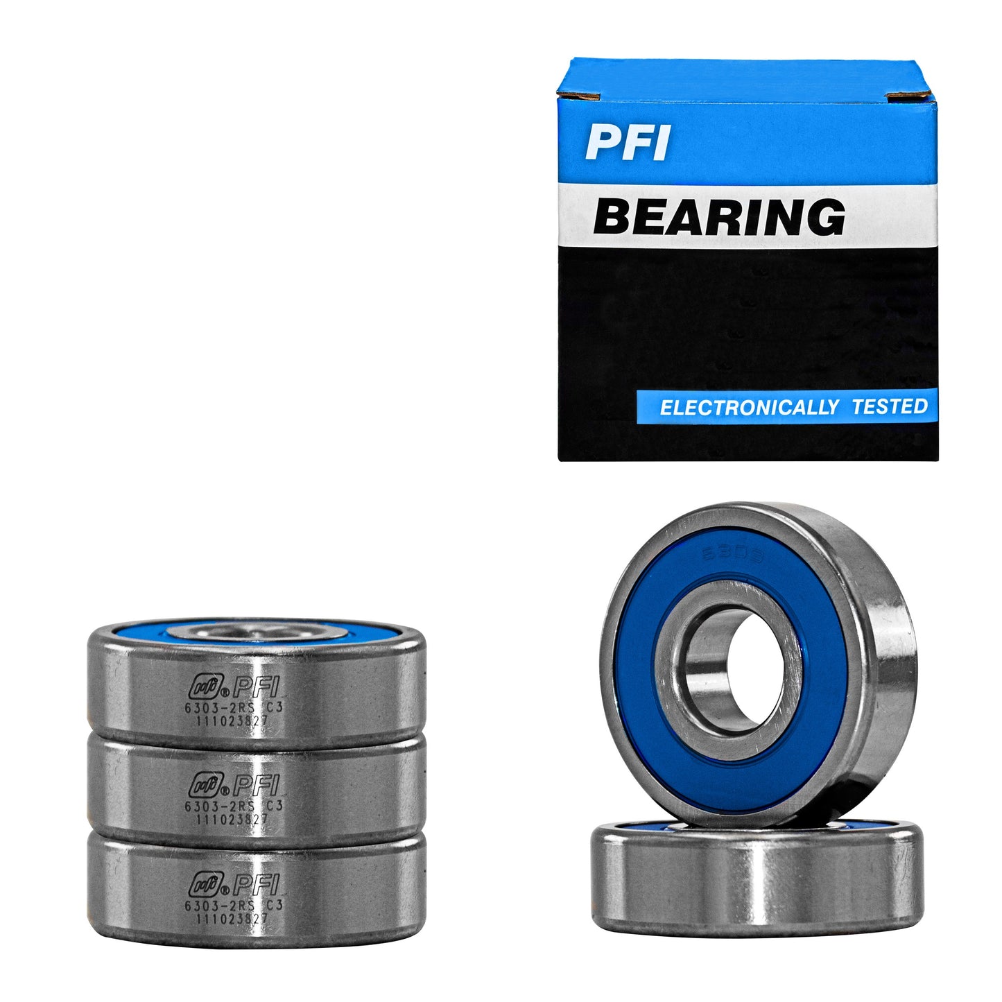 5 Baleros Pfi 6303-2rs Para Marcha Y Alternador 17x47x14mm