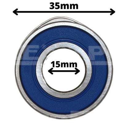 5 Baleros Pfi B15-69d Para Marcha Y Alternador 15x35x14mm