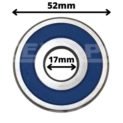 5 Baleros Pfi B17-99d Para Marcha Y Alternador 17x52x17mm