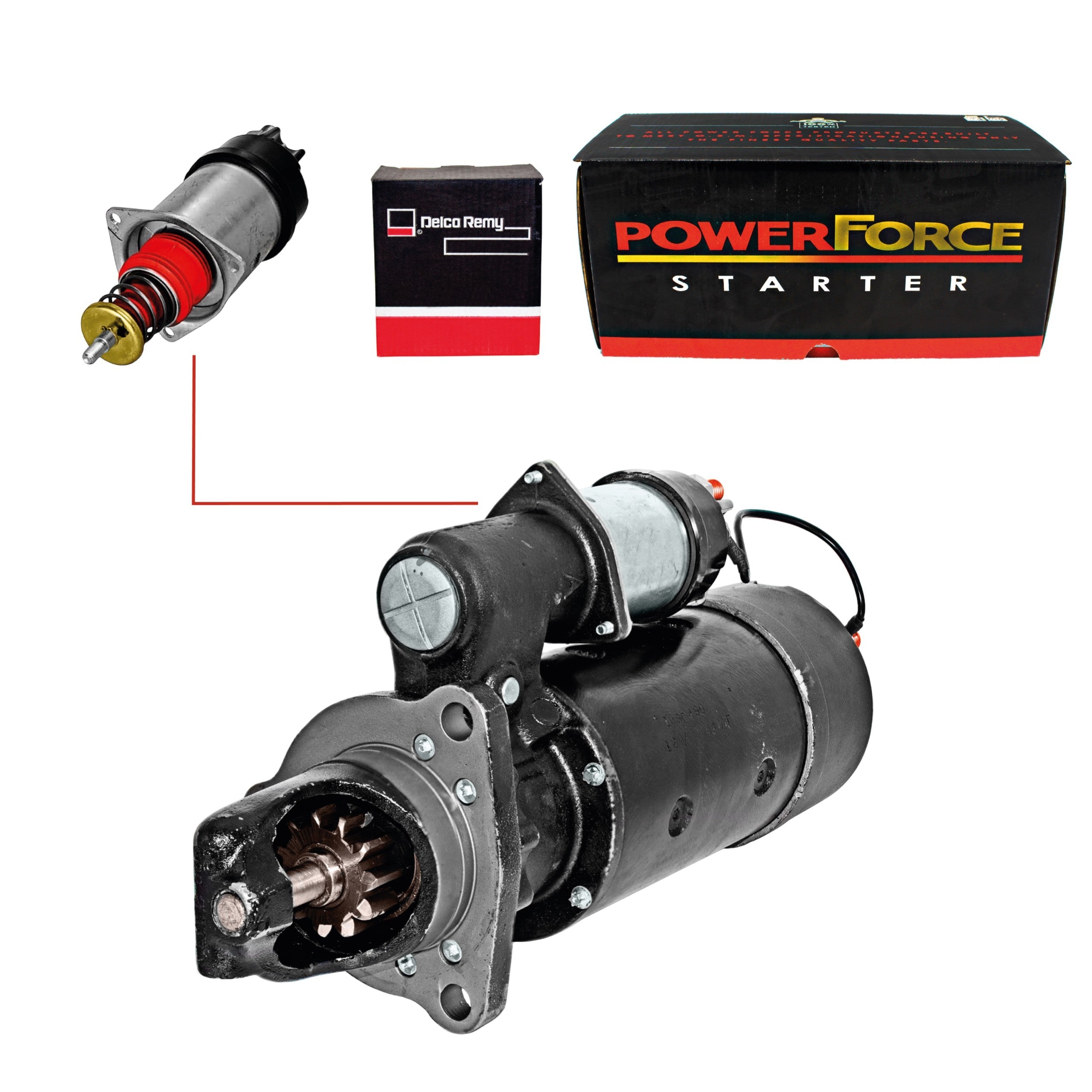 Marcha 42mt Para Freightliner, Kenworth, Internation 12v 11d (Solenoide Delco Remy)
