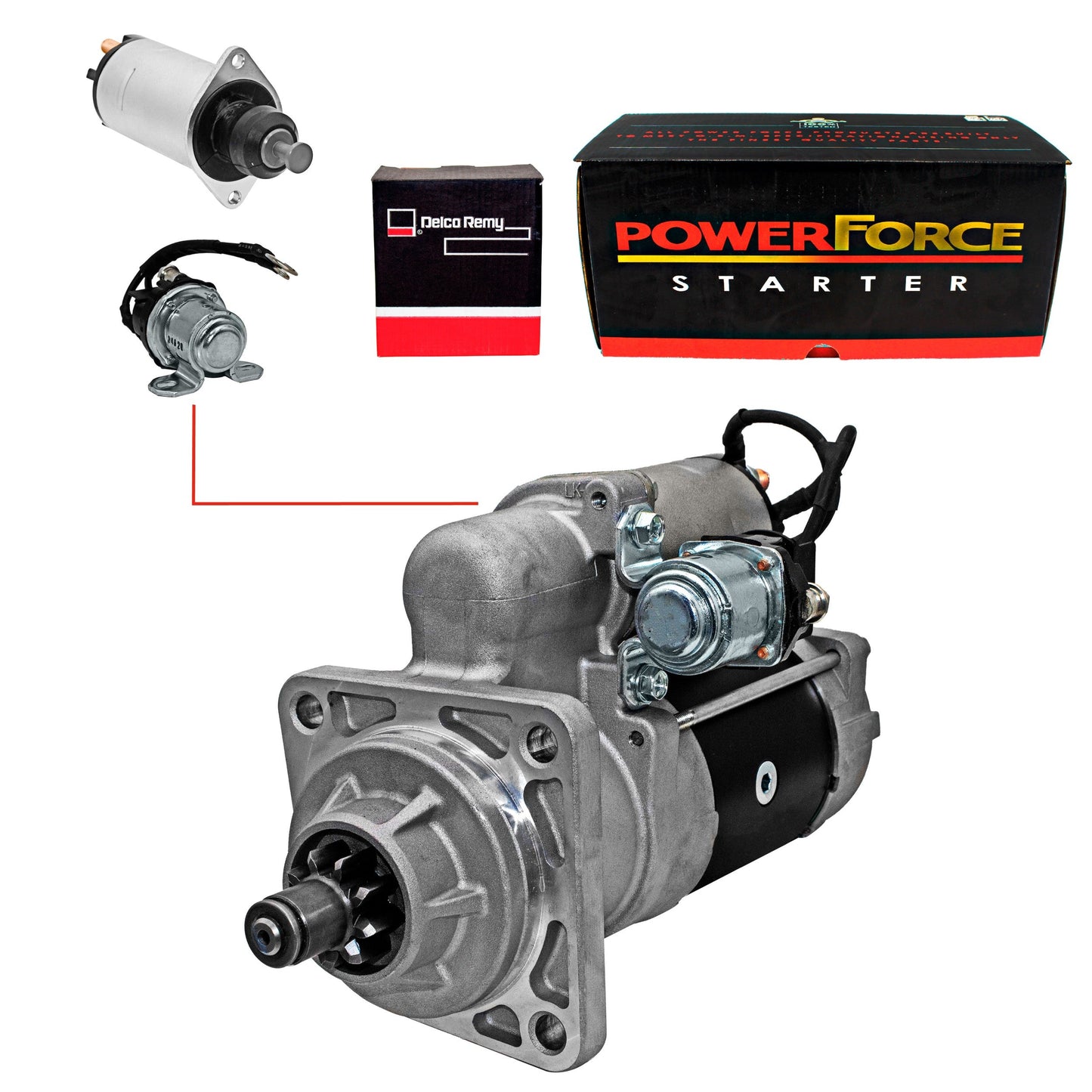 Marcha 29mt Para Freightliner, Mercedes, Sterling 12v 9 Dts (Solenoide Y Aux Delco Remy)